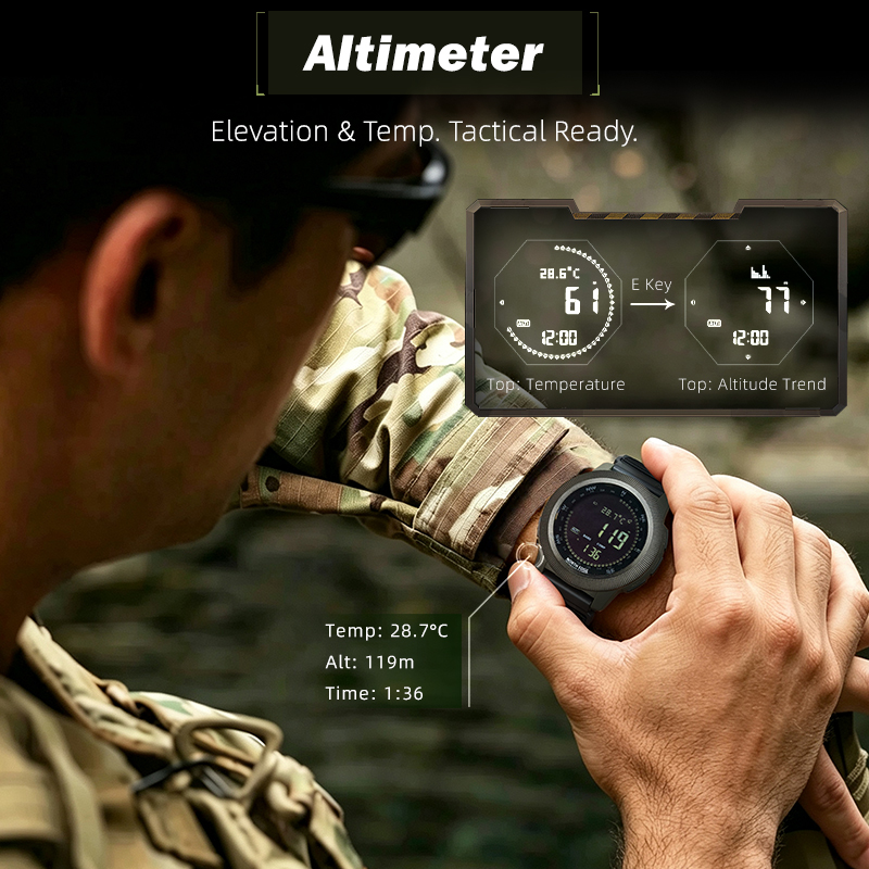 NORTH EDGE APACHE-CF Men Digit - Altimeter Compass Watch recension och pris