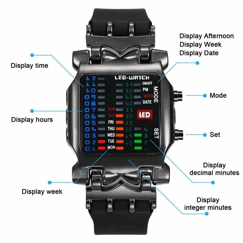 Binary Led Watch Creative Wate - Timex Watches Smartwatch recension och pris