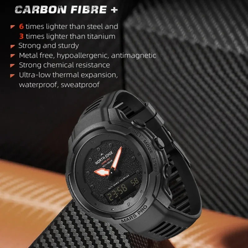 NORTH EDGE Men's Outdoor Sport - Altimeter Compass Watch recension och pris